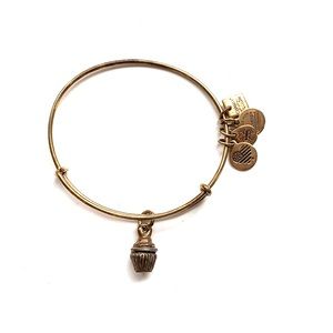 Alex and Ani gold cupcake bracelet